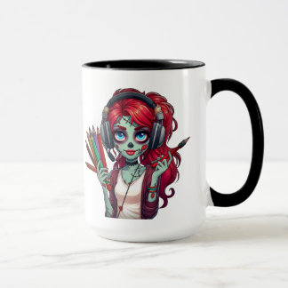 Taza Tasse à café | J'aime mon Akashic | Zombie Elodie