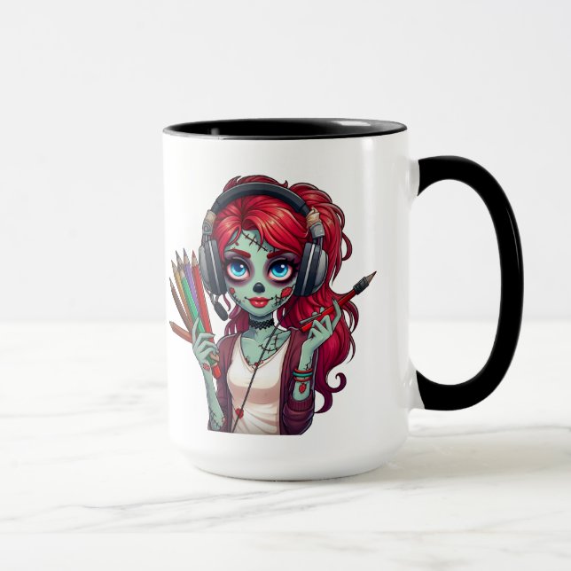 Taza Tasse à café | J'aime mon Akashic | Zombie Elodie (Derecha)