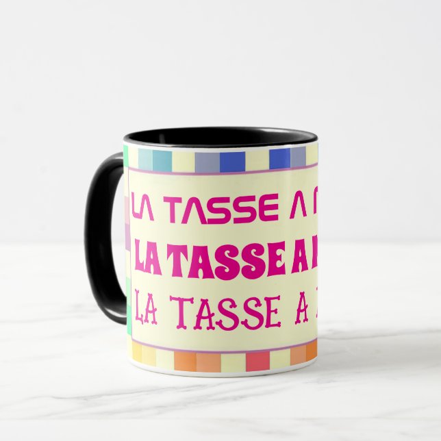 Taza Tasse avec texte modifiable (Anverso izquierdo)