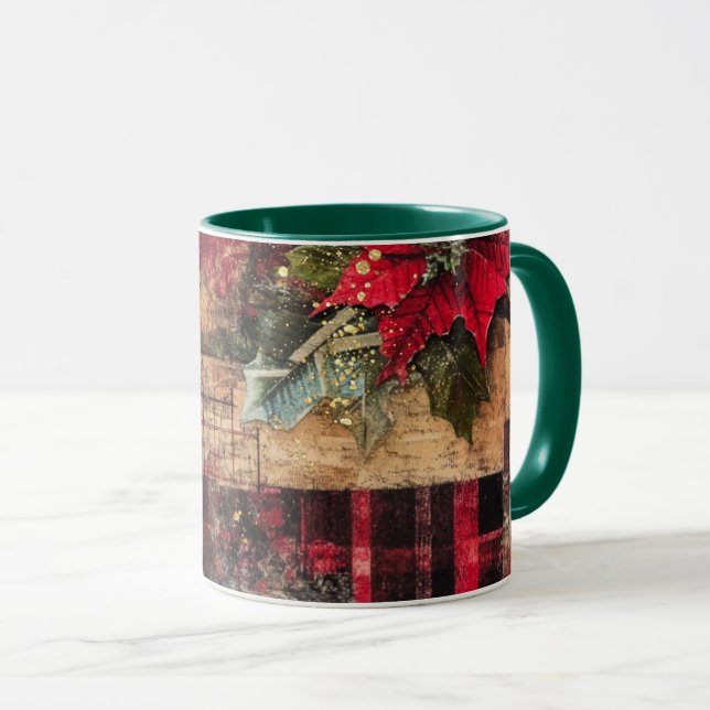 Taza Tasse Christmas Collage Junk Journal Var19 (Anverso derecho)