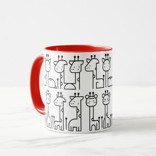 Taza Tasse de girafe blanc (Anverso izquierdo)