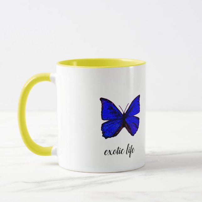 Taza Tasse exotique papillon "exotic life" (Izquierda)