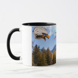 Taza Tasse mug aigle café prédateur