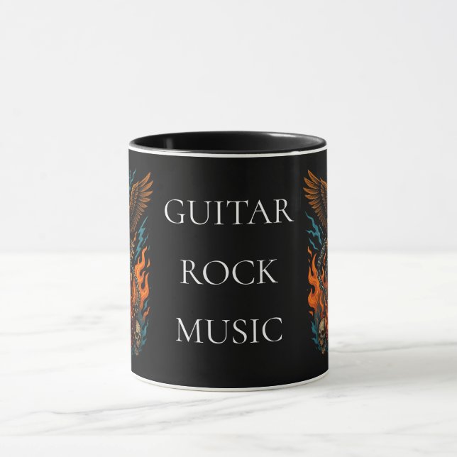Taza Tasse Mug Guitare Rock Music (Centro)