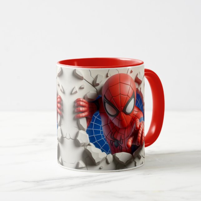 Taza Tasse spiderman 3d (Anverso derecho)