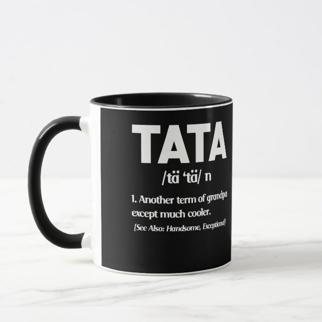 Taza Tata definition funny Grandpa (Izquierda)