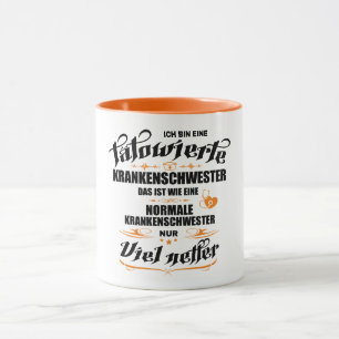 Taza Tätowierte Krankenschwester Geschenkidee Tasse