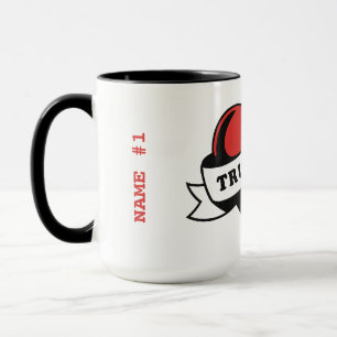 Taza Tatuaje de corazón de amor verdadero   Diseño clás