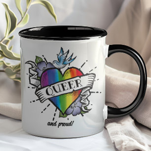 Taza Tatuaje del corazón homosexual