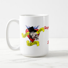 Taza Tatuajes góticos alternativos en San Valentín