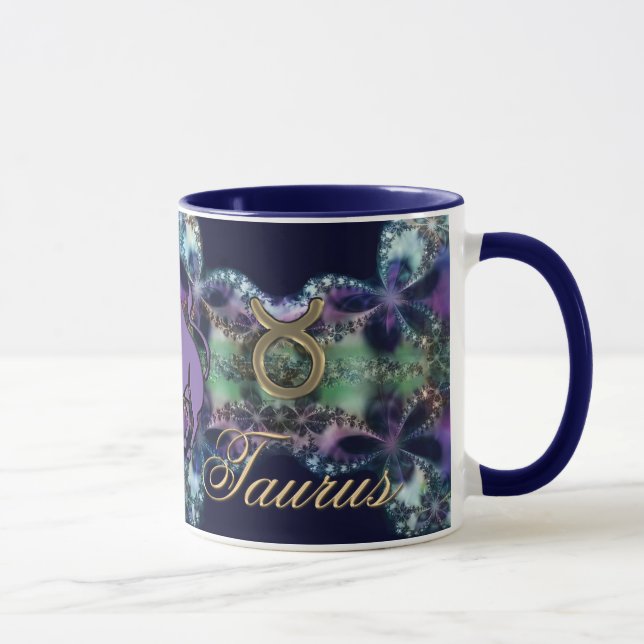 Taza Tauro del Rótulo del zodiaco de la astrología la (Derecha)