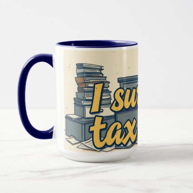 Taza Tax Season Survival Funny Accountant Coffee (Izquierda)