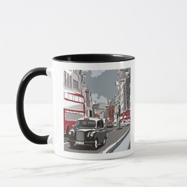 Taza Taxi en Londres (Izquierda)
