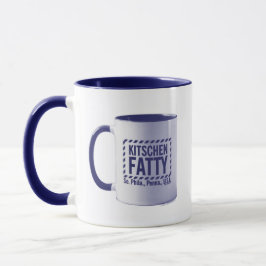 Taza Taza Azul Logo Kitschen Fatty Kitschen Fatty