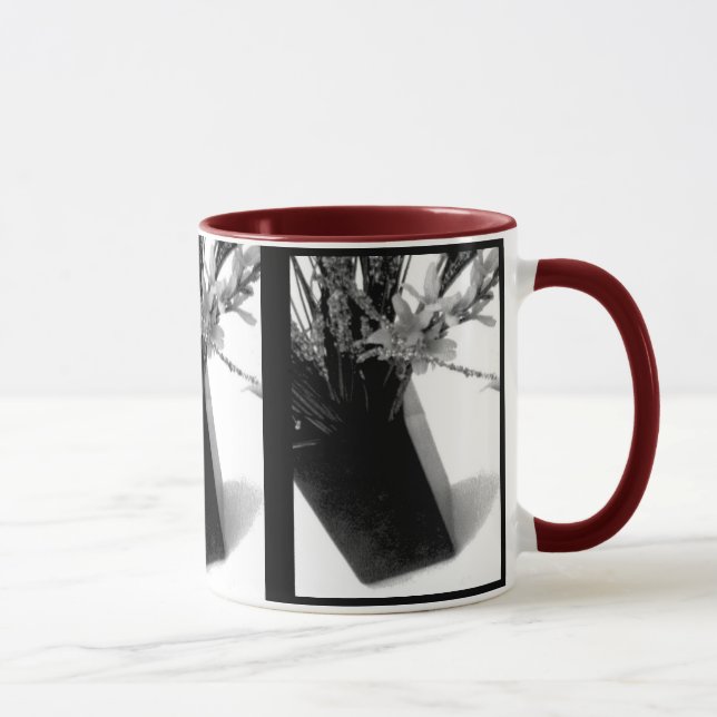 Taza Taza, bebida - tacto del rojo en blanco y negro (Derecha)