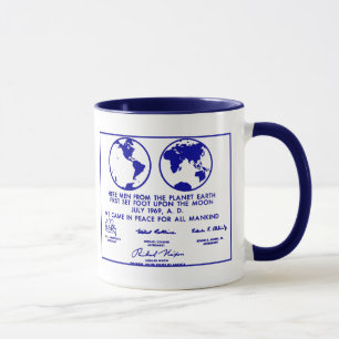 Taza "Taza de café azul del PLAN de APOLO