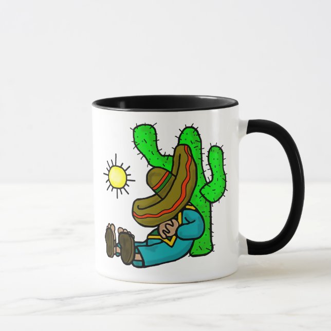 Taza ¡Taza de café divertida de la siesta mexicana a (Derecha)