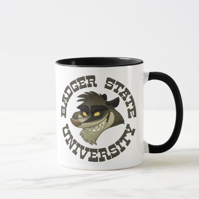 Taza "Taza de la universidad de estado del tejón" (Derecha)