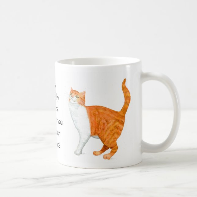Taza "Taza del campanero del gato del jengibre" (Derecha)