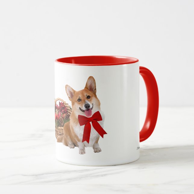Taza "Taza del Corgi del navidad" (Anverso derecho)