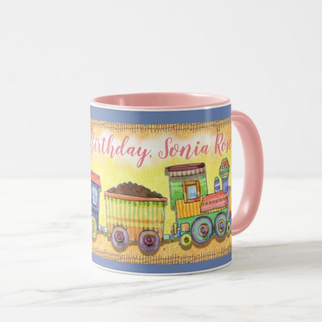 Taza ¡Taza del tren de Choo-Choo de los niños (Anverso derecho)