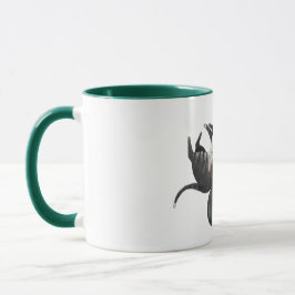 Taza Taza| Dos gatos yacen con una planta