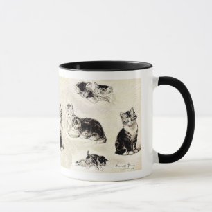 Taza Taza: "Gatos que comen y que juegan "