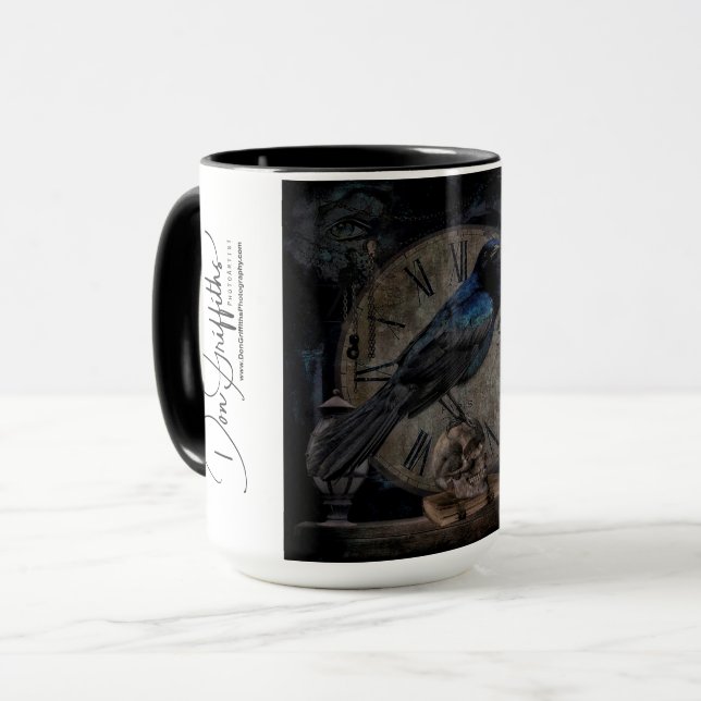 Taza "Taza grande del cuento de un Grackle" 15 onzas (Anverso izquierdo)
