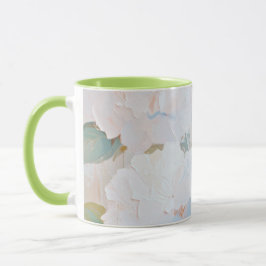 Taza Taza, imagen de acuarela abstracta de hortensias