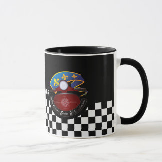 Taza taza, logotipo de NOSG en el tablero de damas