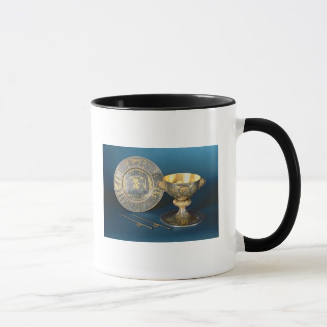 Taza Taza, placa y fístulas de la comunión (Derecha)