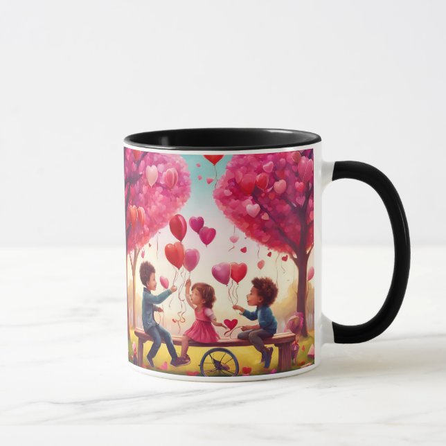 Taza tazón de café de regalo de día de San Valentín (Derecha)