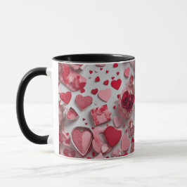 Taza tazón de café día de San Valentín lindo
