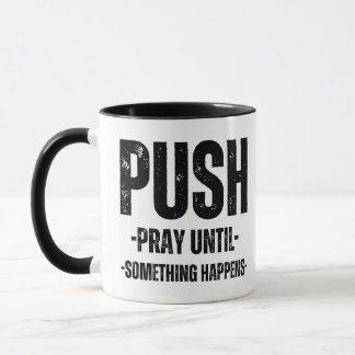 Taza tazón de café en blanco y negro con cita motivador