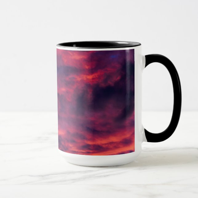 Taza tazón de café rojo de agosto (Derecha)