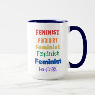 Taza tazón de orgullo feminista