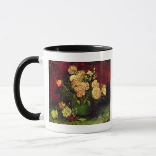 Taza Tazón de Peonies y Rosa, Vincent van Gogh