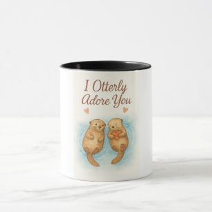 Taza Te Adoro Totalmente – Adorable Amor de Nutria en A