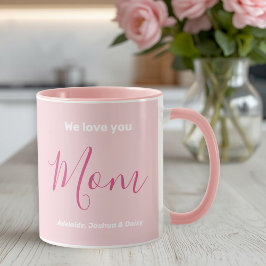 Taza Te Ama Mamá Rosa Minimalista