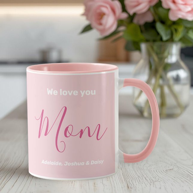 Taza Te Ama Mamá Rosa Minimalista (Subido por el creador)