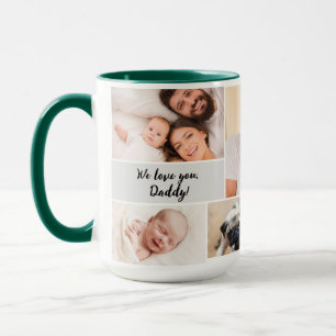 Taza Te amamos Papá! Foto del primer día del padre