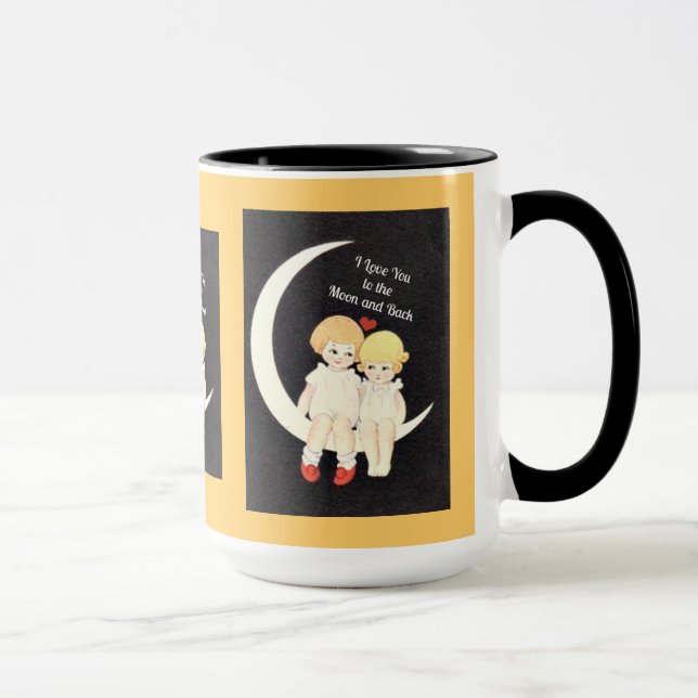 Taza Te amo a la luna y atrás (Derecha)