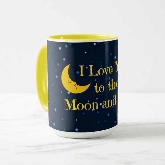 Taza Te amo a la luna y atrás (Anverso izquierdo)