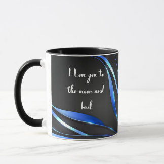 Taza Te amo a la luna y de vuelta