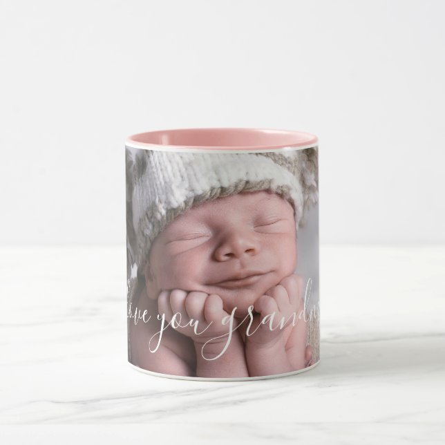 Taza Te Amo Abuela Personalizada Fotografía Mug (Centro)