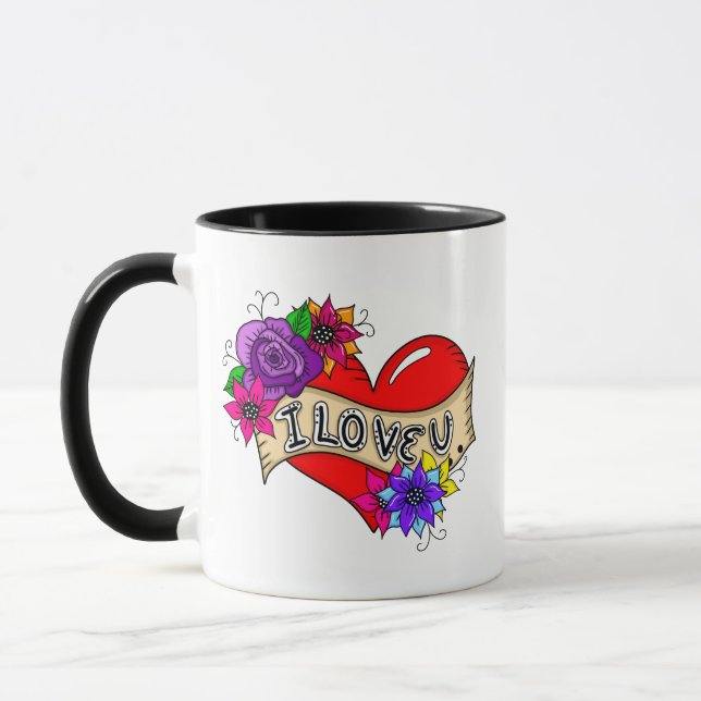 Taza Te Amo | Arte urbano personalizado (Izquierda)