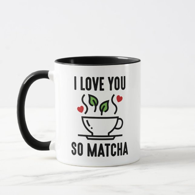 Taza Te Amo Así Que Matcha (Izquierda)