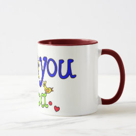 Taza Te amo bizcocho borracho