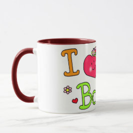 Taza Te amo bizcocho borracho