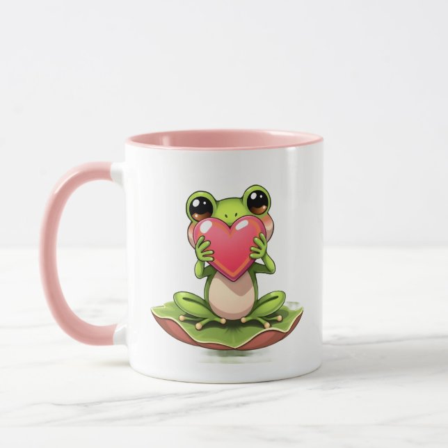 Taza Te Amo | Chibi Toad Personalizado (Izquierda)